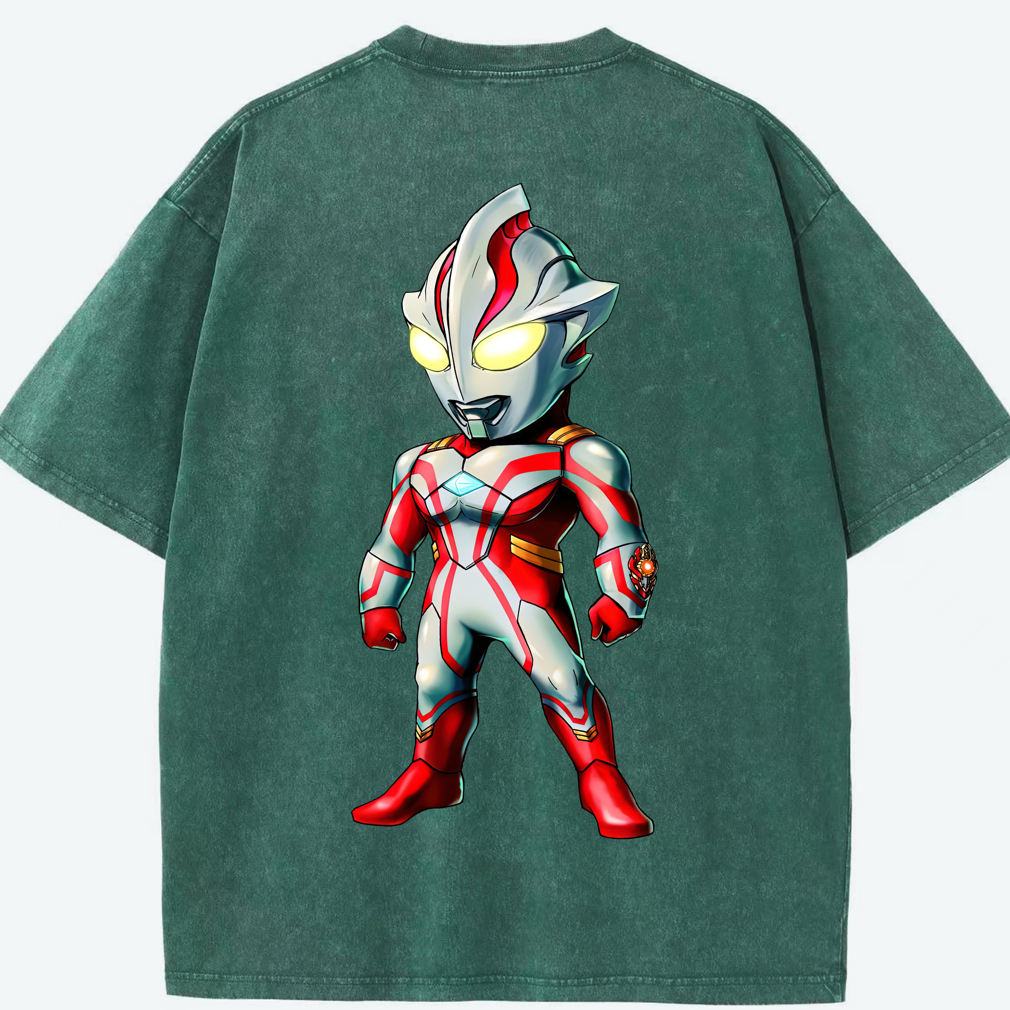 （画像用） ウルトラマン Ultraman 綿100% ヴィンテージ風 半袖Tシャツ（背面プリント）